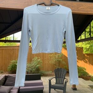 Sunday Best Blue Ribbed Long sleeve